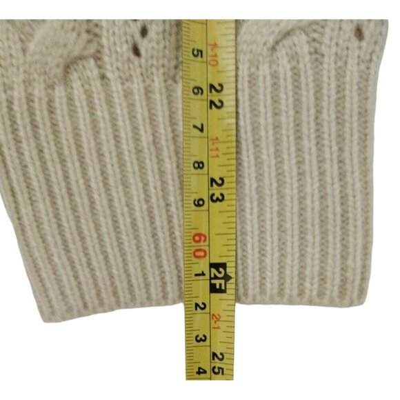 Grace Karin Women's Beige Cable Knit Cardigan Sweater with Pockets, Size M - Picture 8 of 8